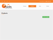 Tablet Screenshot of frandis.com